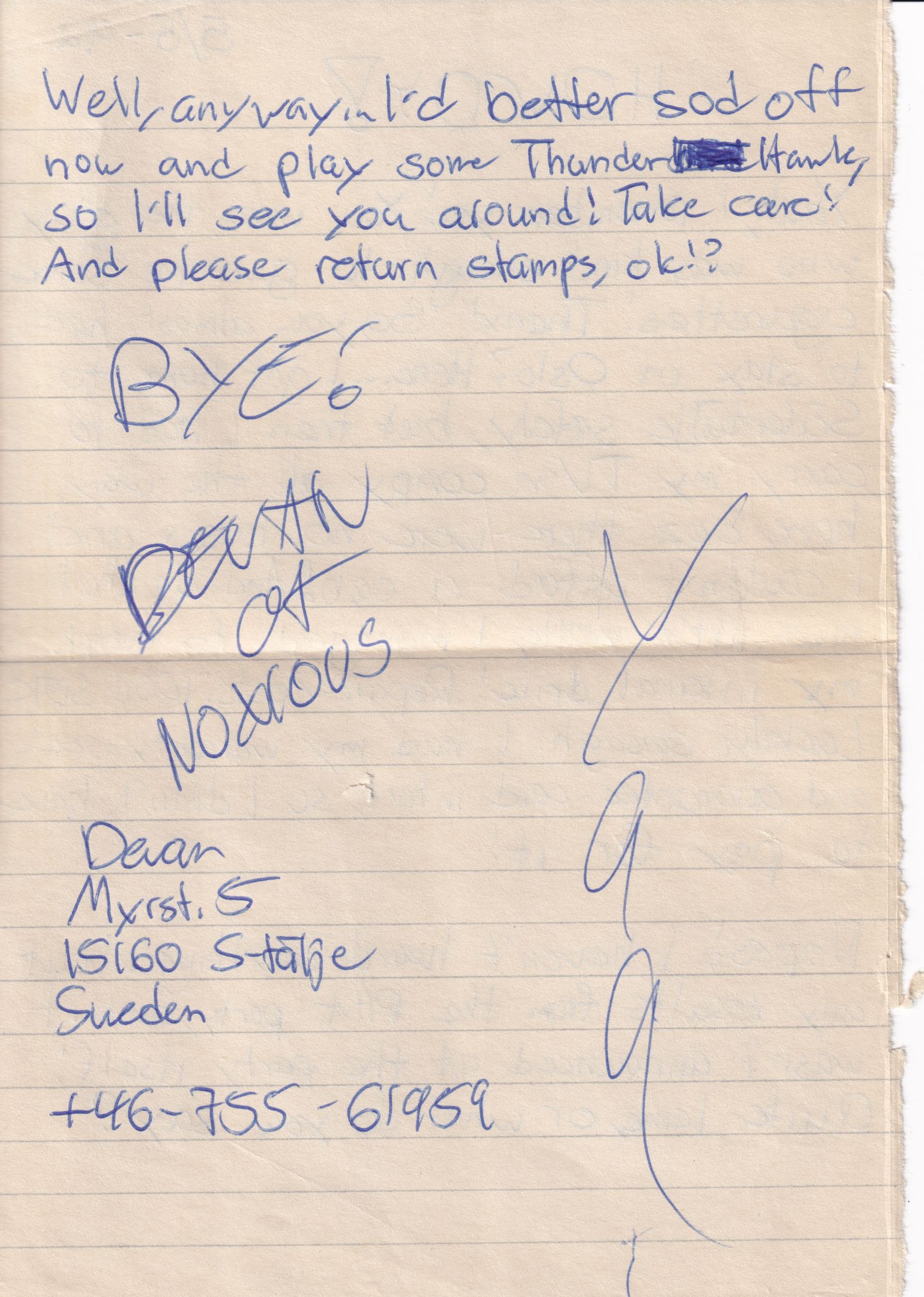 Letter 1 page B