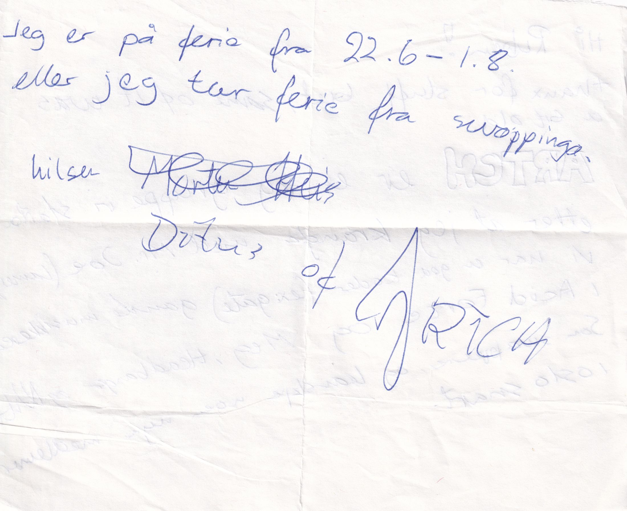 Letter 1 page B