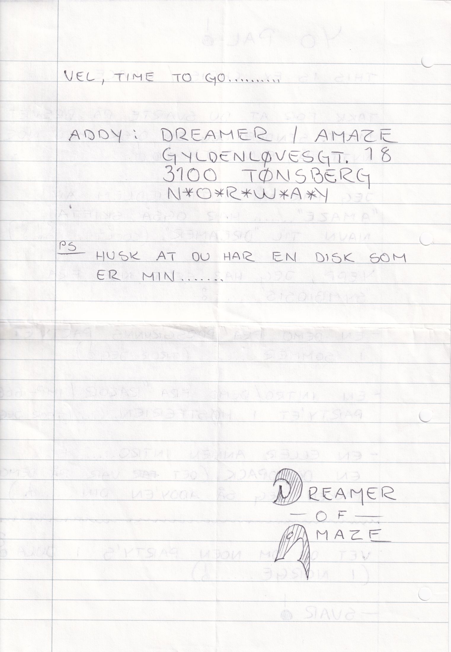 Letter 1 page B