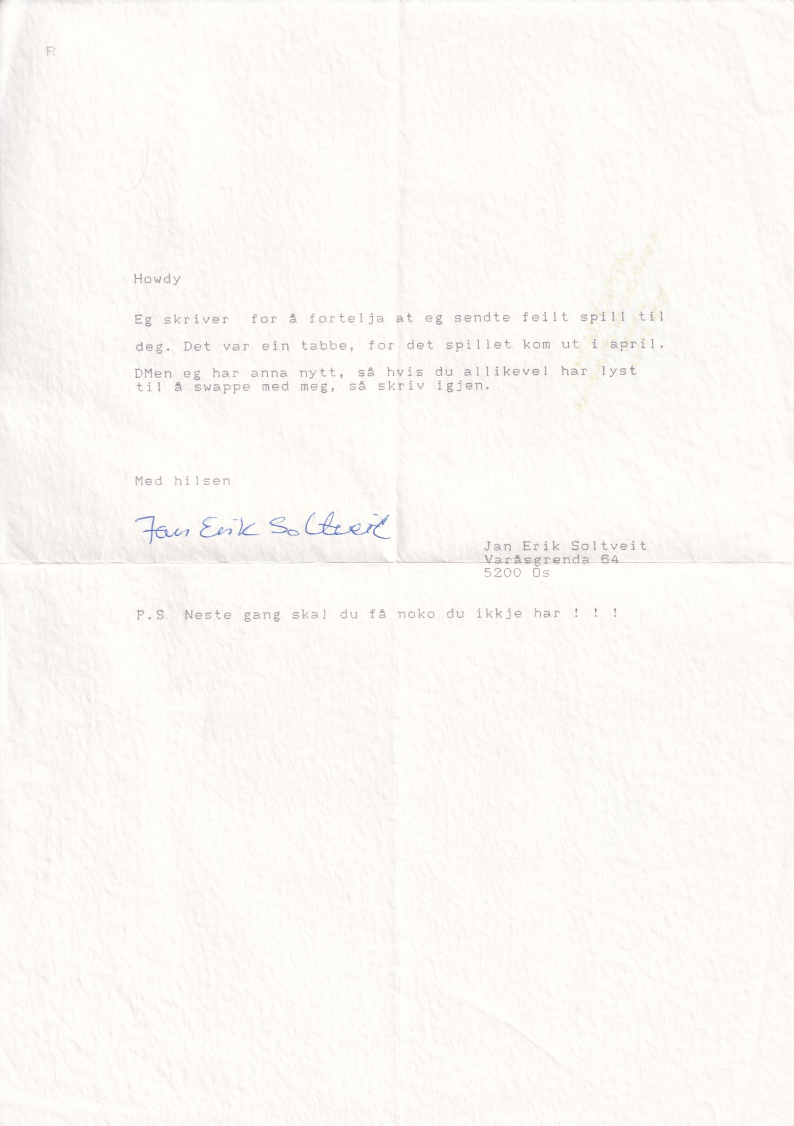 Letter 2