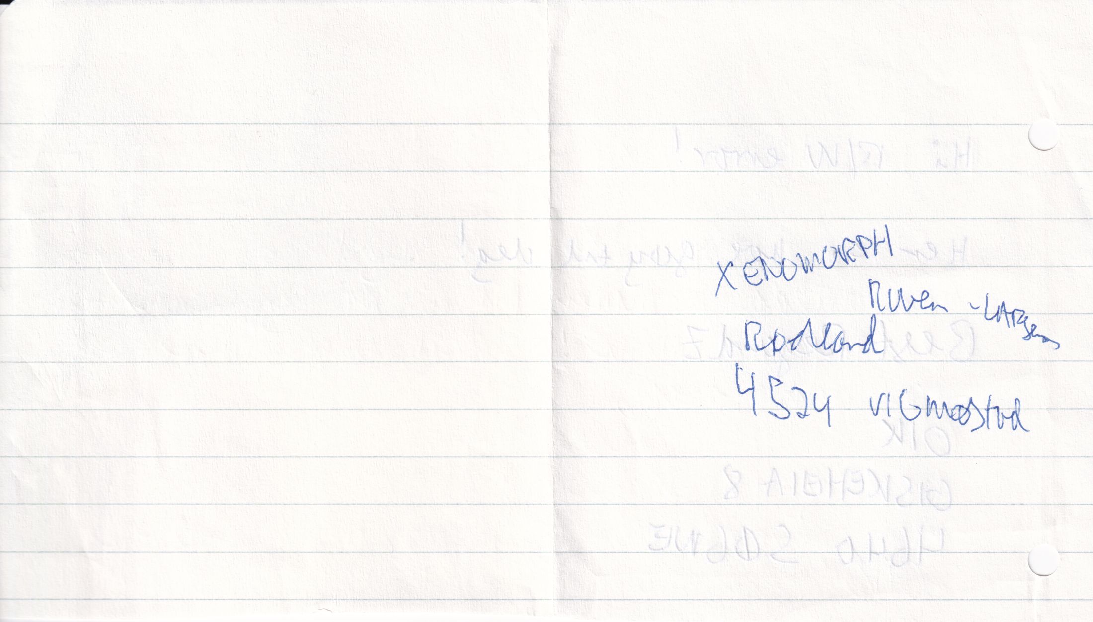 Letter 1 page B