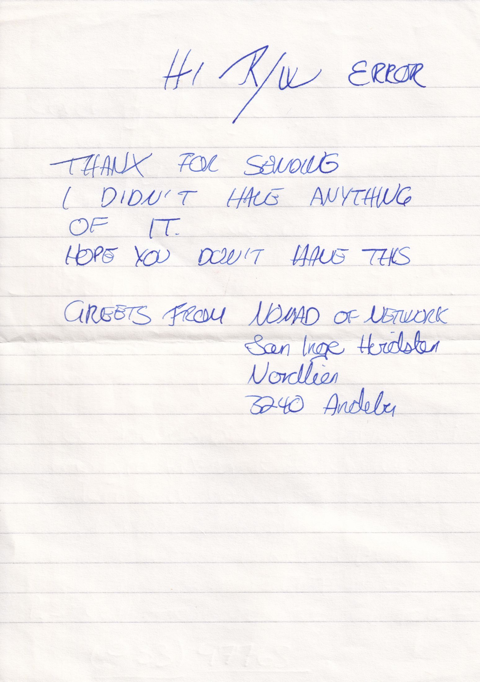 Letter 2