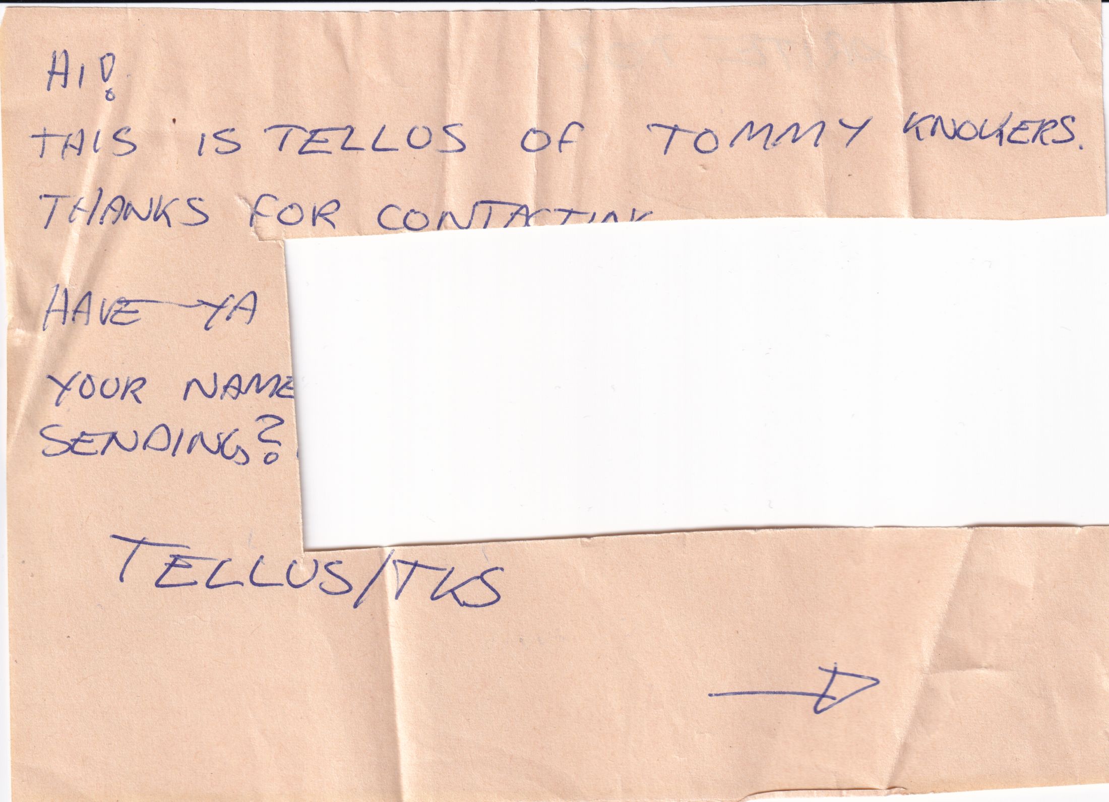 Letter 1 page A